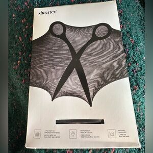 ‼️RARE‼️🎸SHEERTEX🎸🔥NWT🔥Control Top Super Sheer Rip Resist Tights—S